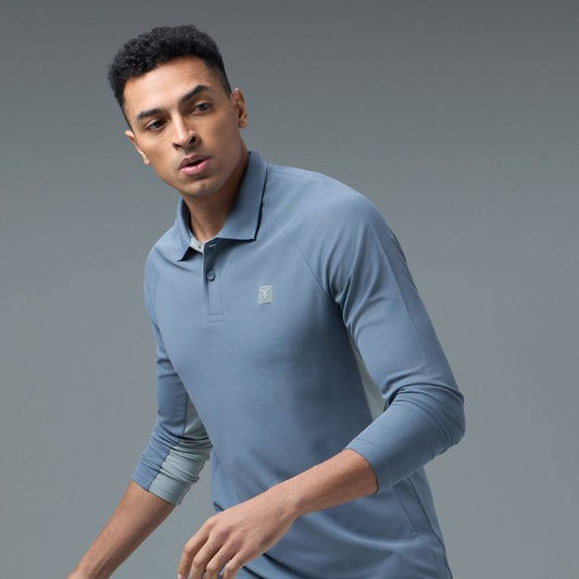 Men Color block Slim Fit Polo T-shirt with MATPIQ