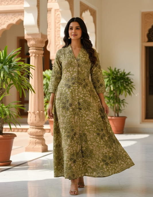 Olive Garden A-Line V-Neck top